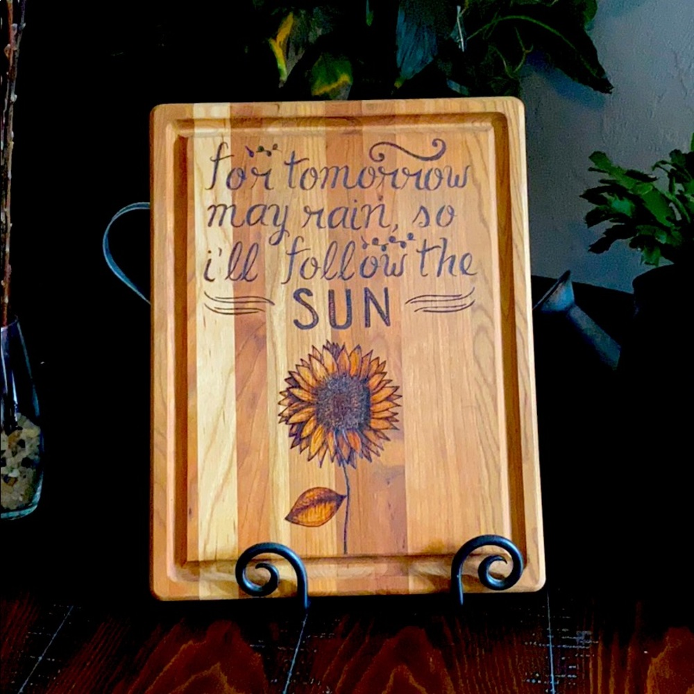 Wood-burned Cutting Board